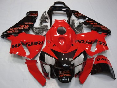Compra Carenados Moto Honda CBR600RR 2003-2004 - Rojo Negro Brillante Repsol