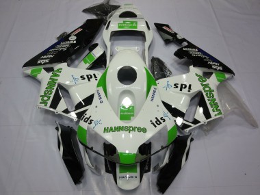 Compra Carenados Moto Honda CBR600RR 2003-2004 - Blanco Verde Negro Brillante Hannspree