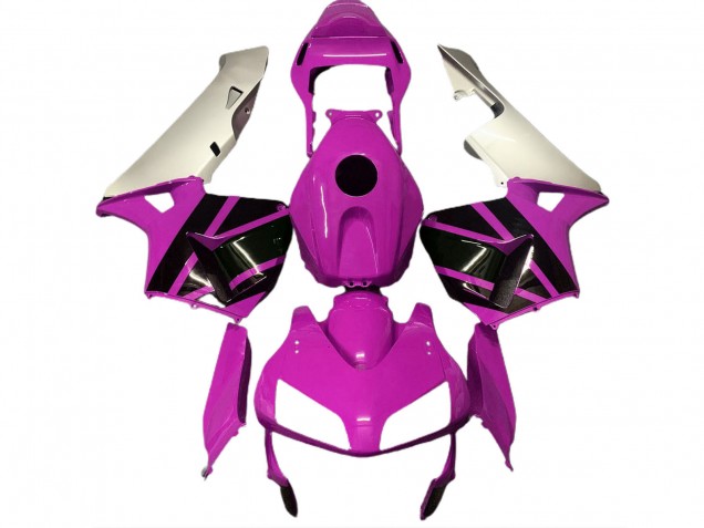 Compra Carenados Moto Honda CBR600RR 2003-2004 - Plata Hot Rosa Negro Brillante