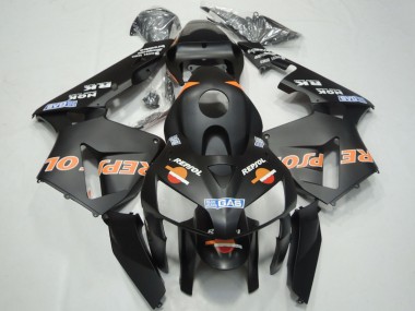 Compra Carenados Moto Honda CBR600RR 2003-2004 - Negro Mate Naranja Repsol