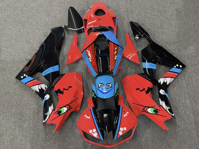 Compra Carenados Moto Honda CBR600RR 2013-2023 - Rojo Azul Negro Brillante Tiburón