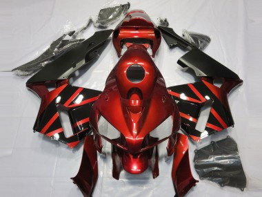 Compra Carenados Moto Honda CBR600RR 2005-2006 - Rojo Negro Brillante Diseño