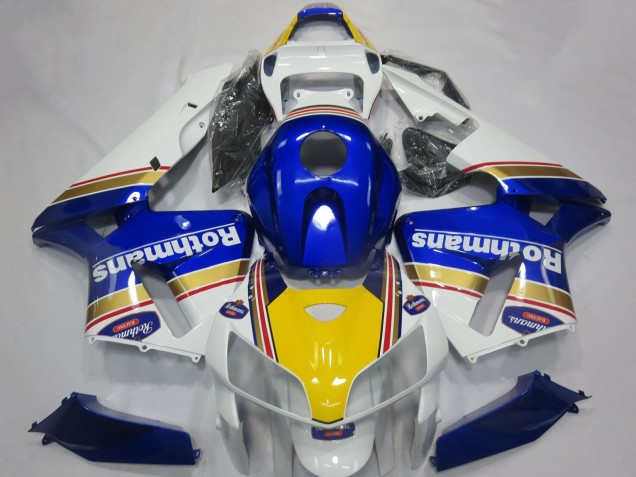 Compra Carenados Moto Honda CBR600RR 2005-2006 - Blanco Azul Amarillo Rothmans