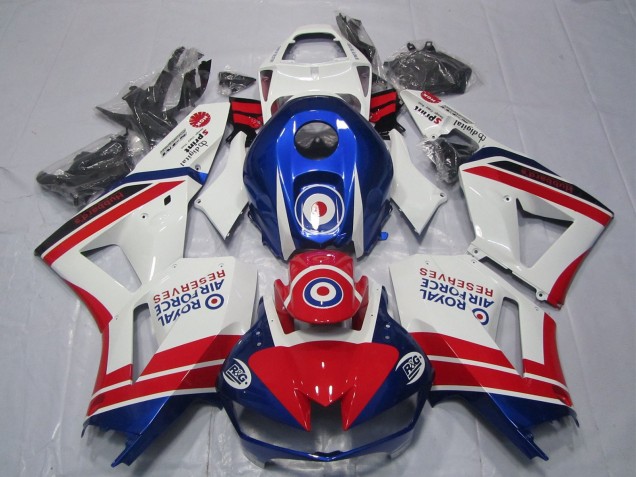 Compra Carenados Moto Honda CBR600RR 2013-2023 - Blanco Rojo Azul Royal Air Force