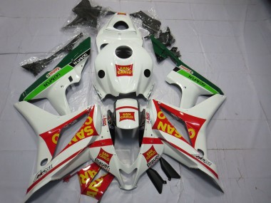 Compra Carenados Moto Honda CBR600RR 2007-2008 - Blanco Rojo Verde Amarillo San Carlo