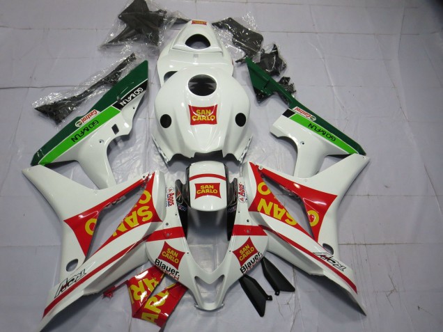 Compra Carenados Moto Honda CBR600RR 2007-2008 - Blanco Rojo Verde Amarillo San Carlo