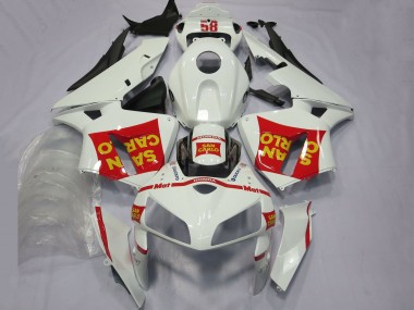 Compra Carenados Moto Honda CBR600RR 2005-2006 - Blanco Rojo Amarillo San Carlo 58