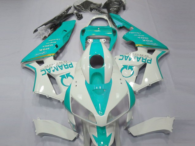 Compra Carenados Moto Honda CBR600RR 2005-2006 - Blanco Azul Verdoso Pramac
