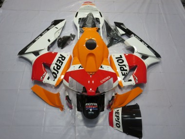 Compra Carenados Moto Honda CBR600RR 2003-2004 - Naranja Blanco Rojo Negro Brillante Repsol