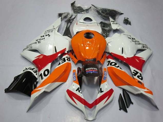 Compra Carenados Moto Honda CBR600RR 2009-2012 - Naranja Blanco Rojo Negro Brillante Repsol