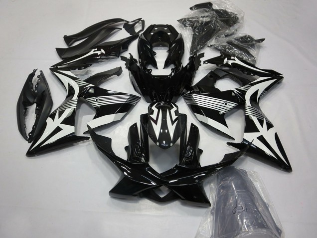 Compra Carenados Moto Suzuki GSXR 1000 2009-2016 - Negro Brillante Blanco