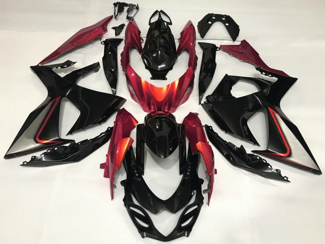 Compra Carenado Moto Suzuki GSXR 1000 2009-2016 - Negro Brillante Rojo