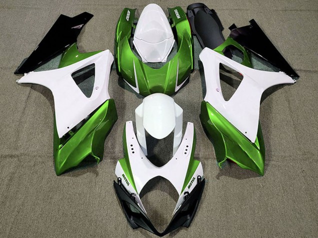 Compra Carenados Moto Suzuki GSXR 1000 2007-2008 - Blanco Verde Negro