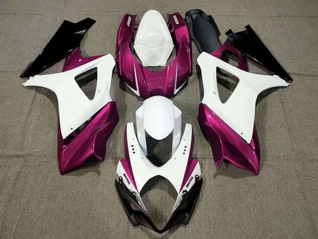 Compra Carenados Moto Suzuki GSXR 1000 2007-2008 - Blanco Rosa Negro