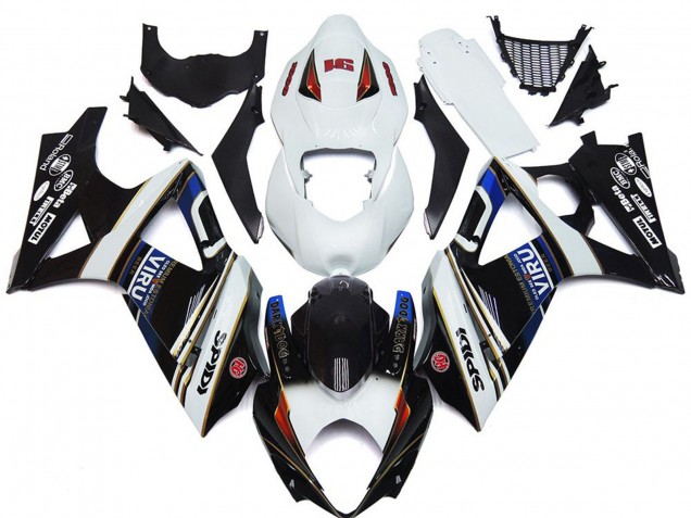 Compra Carenados Moto Suzuki GSXR 1000 2007-2008 - Blanco Azul Rojo Negro Viru