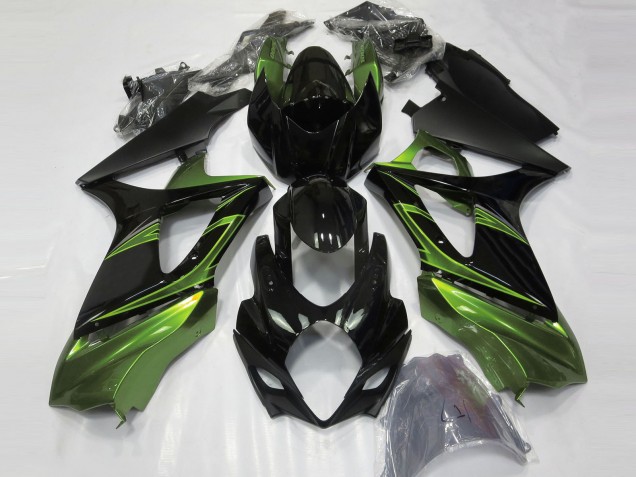 Compra Carenados Moto Suzuki GSXR 1000 2007-2008 - Negro Brillante Verde