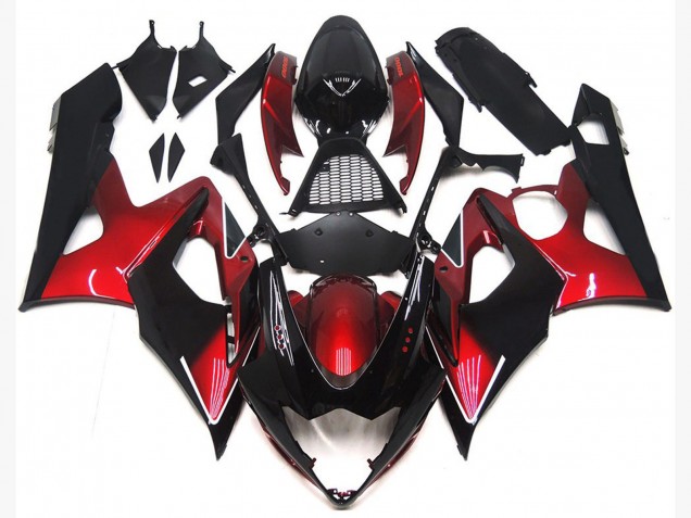 Compra Carenados Moto Suzuki GSXR 1000 2005-2006 - Rojo Caramelo Negro Brillante