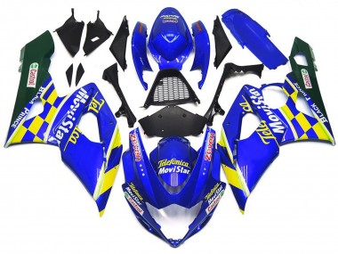 Compra Carenados Moto Suzuki GSXR 1000 2005-2006 - Azul Amarillo Verde MoviStar Castrol