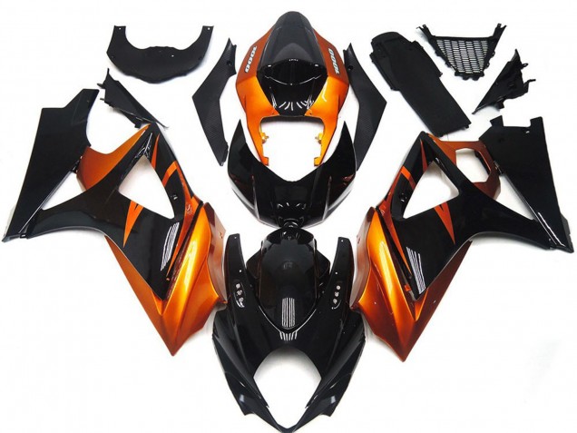 Compra Carenados Moto Suzuki GSXR 1000 2007-2008 - Naranja Negro Brillante