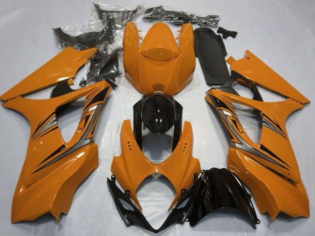 Compra Carenados Moto Suzuki GSXR 1000 2007-2008 - Naranja Negro Brillante OEM Estilo