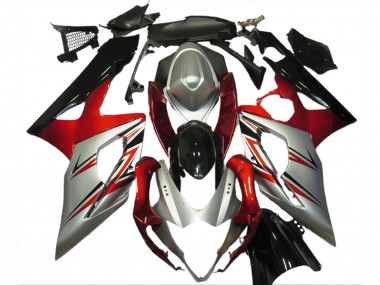 Compra Carenados Moto Suzuki GSXR 1000 2005-2006 - Rojo Plata Negro