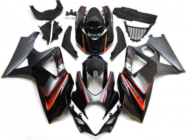 Compra Carenados Moto Suzuki GSXR 1000 2007-2008 - Negro Brillante Rojo Plata