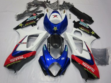 Compra Carenados Moto Suzuki GSXR 1000 2007-2008 - Blanco Azul Rojo Negro Rockstar