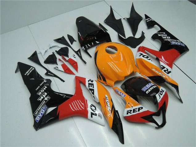 Compra Carenado Moto Honda CBR600RR 2007-2008 - Naranja Blanco Rojo Negro Brillante Repsol
