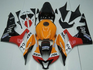 Compra Carenado Moto Honda CBR600RR 2007-2008 - Naranja Blanco Rojo Negro Brillante Repsol