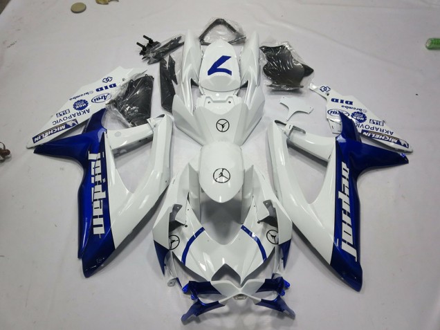 Compra Carenados Moto Suzuki GSXR 600 / GSXR 750 2008-2010 - Blanco Azul Jordan