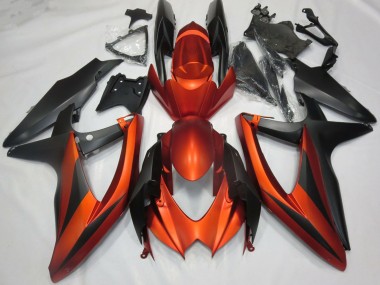 Compra Carenados Moto Suzuki GSXR 600 / GSXR 750 2008-2010 - Burnt Naranja Negro Mate