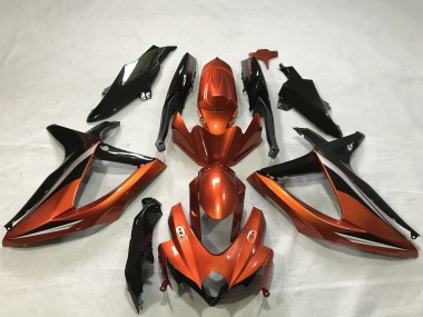 Compra Carenados Moto Suzuki GSXR 600 / GSXR 750 2008-2010 - Burnt Naranja Negro Brillante