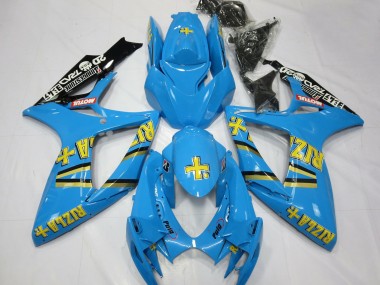 Compra Carenados Moto Suzuki GSXR 600 / GSXR 750 2006-2007 - Azul Claro Negro Amarillo Rizla