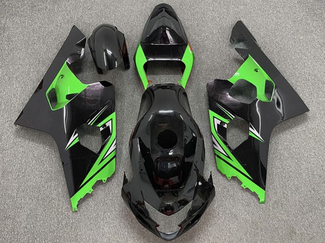 Compra Carenados Moto Suzuki GSXR 600 / GSXR 750 2004-2005 - Negro Brillante Verde