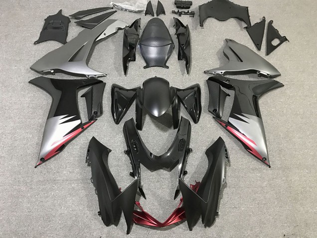 Compra Carenados Moto Suzuki GSXR 600 / GSXR 750 2011-2024 - Gris Plata Negro Brillante