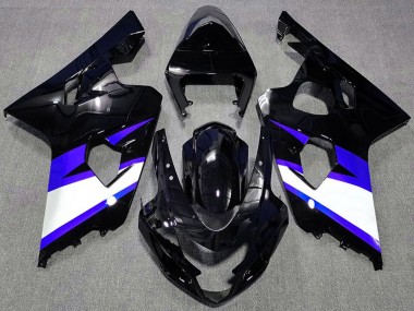 Compra Carenados Moto Suzuki GSXR 600 / GSXR 750 2004-2005 - Negro Brillante Azul Blanco