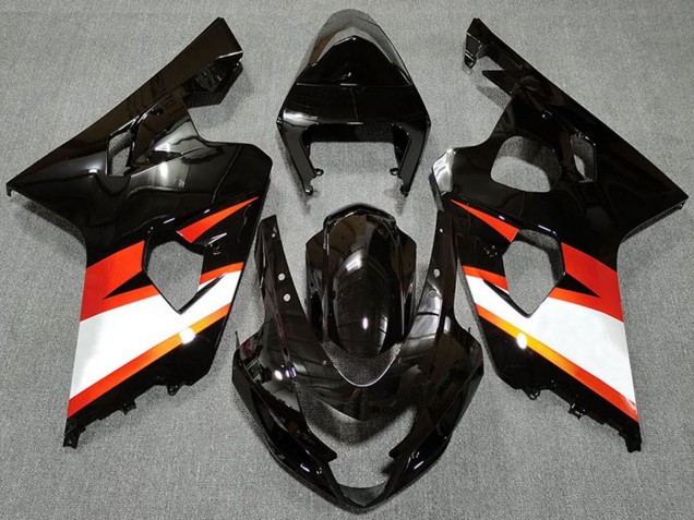 Compra Carenados Moto Suzuki GSXR 600 / GSXR 750 2004-2005 - Negro Brillante Naranja Blanco
