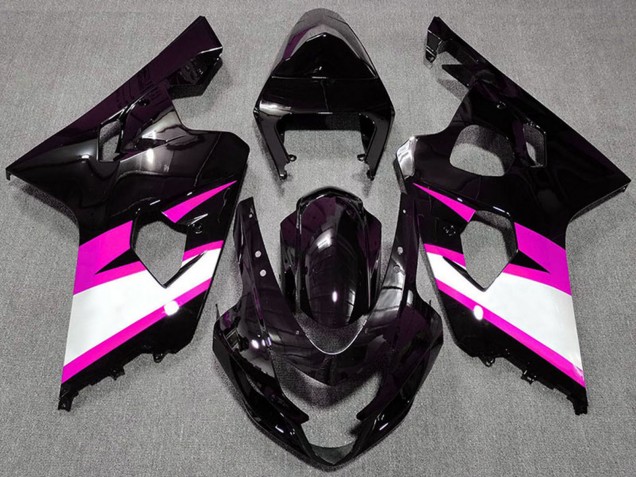 Compra Carenados Moto Suzuki GSXR 600 / GSXR 750 2004-2005 - Negro Brillante Rosa Blanco