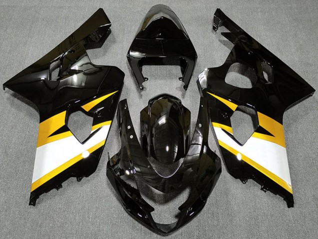 Compra Carenados Moto Suzuki GSXR 600 / GSXR 750 2004-2005 - Negro Brillante Amarillo Blanco