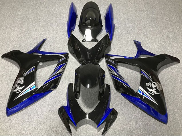 Compra Carenado Moto Suzuki GSXR 600 / GSXR 750 2006-2007 - Azul Negro Brillante