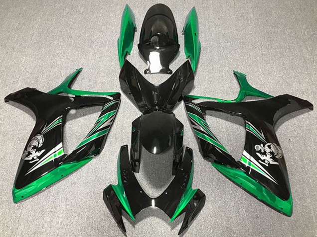 Compra Carenados Moto Suzuki GSXR 600 / GSXR 750 2006-2007 - Verde Negro Brillante