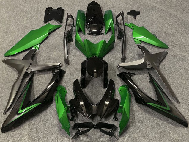 Compra Carenados Moto Suzuki GSXR 600 / GSXR 750 2008-2010 - Verde Gris Negro Brillante