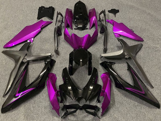 Compra Carenados Moto Suzuki GSXR 600 / GSXR 750 2008-2010 - Rosa Negro Brillante Negro Mate
