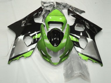 Compra Carenados Moto Suzuki GSXR 600 / GSXR 750 2004-2005 - Verde Plata Negro Brillante
