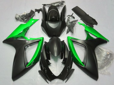 Compra Carenados Moto Suzuki GSXR 600 / GSXR 750 2006-2007 - Negro Mate Verde