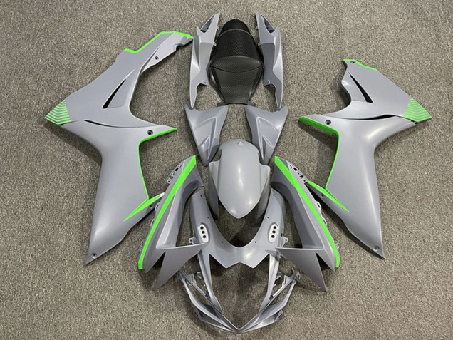 Compra Carenados Moto Suzuki GSXR 600 / GSXR 750 2011-2024 - Nardo Gris Mate Verde Accents