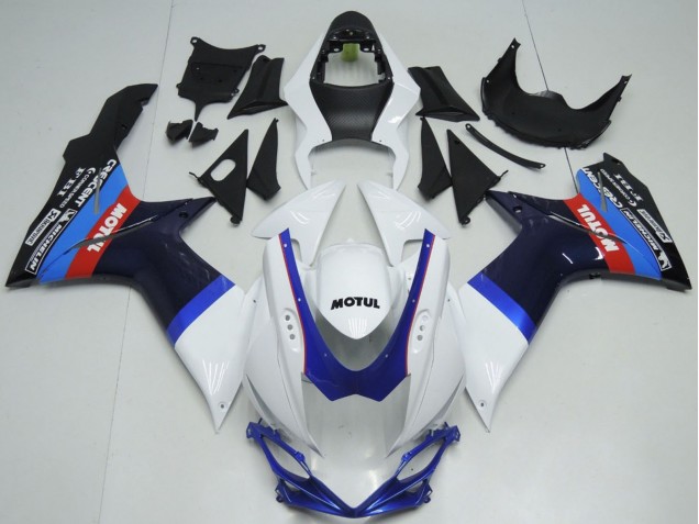 Compra Carenados Moto Suzuki GSXR 600 / GSXR 750 2011-2024 - Blanco Azul Negro Rojo Motul