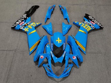 Compra Carenados Moto Suzuki GSXR 600 / GSXR 750 2011-2024 - Azul Amarillo Oro Negro Rizla
