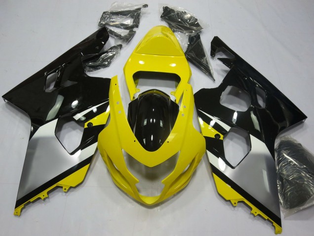 Compra Carenados Moto Suzuki GSXR 600 / GSXR 750 2004-2005 - Amarillo Plata Negro OEM Estilo