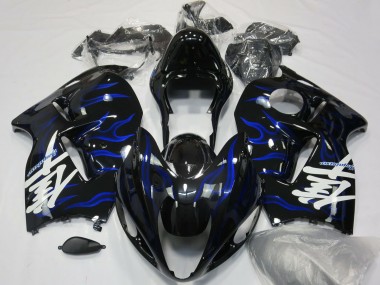Compra Carenados Moto Suzuki GSXR 1300 1996-2007 - Negro Brillante Azul Llama